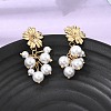 304 Stainless Steel Stud Dangle Earrings SA-CBAF6AD-21G-2