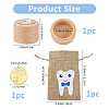 1Pc Wood Baby Boy Tooth Keepsake Cases with Lids CON-FH0001-61A-2