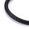 Man's Braided Leather Cord Bracelets X-BJEW-JB04255-01-2