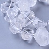 Natural Quartz Crystal Beads Strands G-F653-19-3