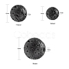 3 Strand 3 Sizes Natural Lava Rock Beads Strands G-FS0001-03-3