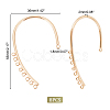 8Pcs Brass Ear Cuff Findings KK-UN0001-54-4