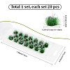 Resin Mini Grass Tufts AJEW-WH20120-10A-02-2