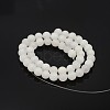 Natural Round White Jade Bead Strands X-G-P070-01-10mm-3