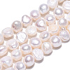 Natural Cultured Freshwater Pearl Beads Strands PEAR-N014-08E-3