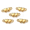 304 Stainless Steel Couple Heart Links Connector Charms STAS-D211-14C-G-1
