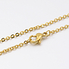 304 Stainless Steel Link Chain Necklace MAK-M007-G-1