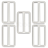 10Pcs Alloy Buckle Clasps FIND-BBC0002-42C-1