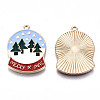 Eco-Friendly Alloy Enamel Pendants X-ENAM-Q437-065-NR-2