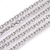 Tarnish Resistant 201 Stainless Steel Cable Chains CHS-L017-23C-1