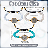 12Pcs 3 Colors Alloy Link Bracelets BJEW-GO0001-42-2