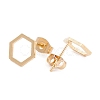 PVD Vacuum Plating 304 Stainless Steel Stud Earrings EJEW-Z012-07G-1