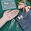 6Pcs 6 Styles Alloy Crystal Rhinestone Brooches for Backpack Clothes JEWB-GA0001-37-3