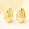 U-Shaped Brass Hoop Earrings EJEW-Z121-04G-1