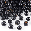 200Pcs 2 Style Dyed Natural Maple Wood Beads WOOD-TA0002-80-3