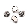 Non-Tarnish 316 Stainless Steel Clip-on Earring Findings X-STAS-I187-02C-P-1