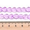 Transparent Glass Beads Strand GLAA-F112-01B-3