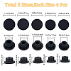 20Pcs 5 Style Silicone Hole Plugs AJEW-GF0008-06C-2