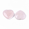 Natural Rose Quartz Heart Love Stone G-S364-069-3