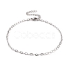 Non-Tarnish 304 Stainless Steel Cable Chain Bracelet for Men Women BJEW-E031-05I-P-1
