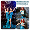 Polyester & PET Reversible Sequin Fabric DIY-WH0453-78B-5