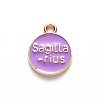 Alloy Enamel Pendants X-ENAM-S124-01B-01F-3