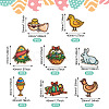 40Pcs 8 Styles Easter Polyester Cloth Sew On Ornament Accessories PATC-TA0001-62-4
