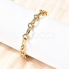 304 Stainless Steel Link Chain Bracelets for Women Men BJEW-A050-01G-3