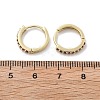 Brass Micro Pave Cubic Zirconia Huggie Hoop Earrings EJEW-L231-41G-3
