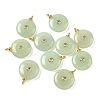 Dyed Natural White Jade Pendants G-H328-08G-A11-1