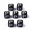 Opaque Acrylic Beads X-SACR-N002-01P-2