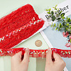 Chinlon Pleated Lace Trim EW-WH0013-28A-2