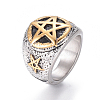 304 Stainless Steel Wide Band Rings RJEW-D073-02-ASG-2