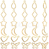 150Pcs 6 Styles 304 Stainless Steel Charms STAS-BBC0009-51-1