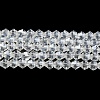 Transparent Electroplate Glass Beads Strands GLAA-F029-3mm-C13-1