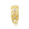 Brass with Cubic Zirconia Tube Bails KK-Q048-01G-1