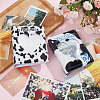 CRASPIRE 2 Books 2 Colors 3 Inch PVC Mini Love Heart Hollow Photocard Holder Book AJEW-CP0005-84-4