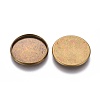 Brass Plain Edge Bezel Cups X-KK-L005-A-AB-NF-2