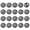 20Pcs Alloy Shank Buttons BUTT-FH0001-036B-1