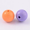Opaque Chunky Bubblegum Acrylic Beads SACR-2425Y-M-2