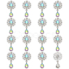 16Pcs Alloy Rhinestone Cabochons FIND-FG0004-26C-1