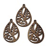 Walnut Wood Pendants WOOD-A025-04E-1