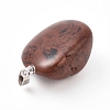 Natural Mahogany Obsidian Pendants G-K302-B03-3