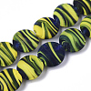 Handmade Frosted Lampwork Beads Strands LAMP-T007-09C-1