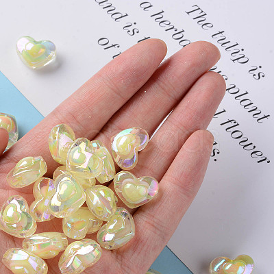 Transparent Acrylic Beads LS-TACR-S152-08B-07-1