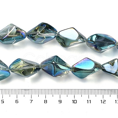 Electroplate Transparent Glass Beads Strands EGLA-E060-01A-FR05-1