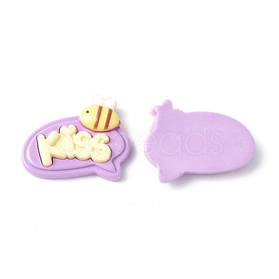 Opaque Resin Cabochons CRES-P023-01D-1