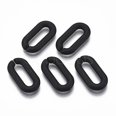 Spray Painted CCB Plastic Linking Rings CCB-R104-12D-01-1
