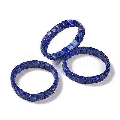 Natural Lapis Lazuli Stretch Bracelets BJEW-F406-B05-1-1