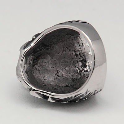 Personalized Retro 304 Stainless Steel Wide Band Rings for Men RJEW-F006-125-1